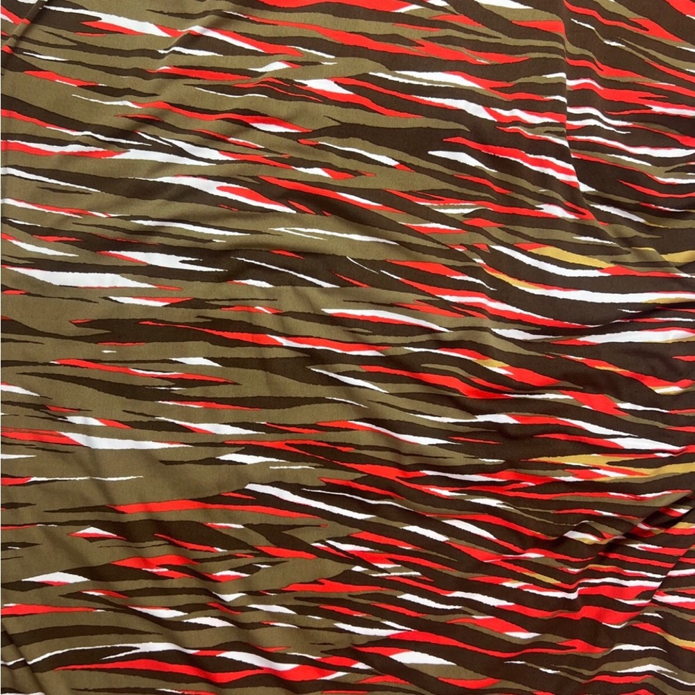 Vibrant Multicolor Poly Print Stretchy Fabric